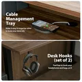 63in L-Shaped Desk with Drawer: view 6
