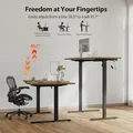 55x32 L-Shaped Desk (Rustic Brown): view 6