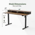 48x24 Desk with 2 Drawers: view 4