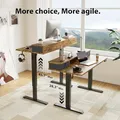 55x24 Desk with Drawers: view 4